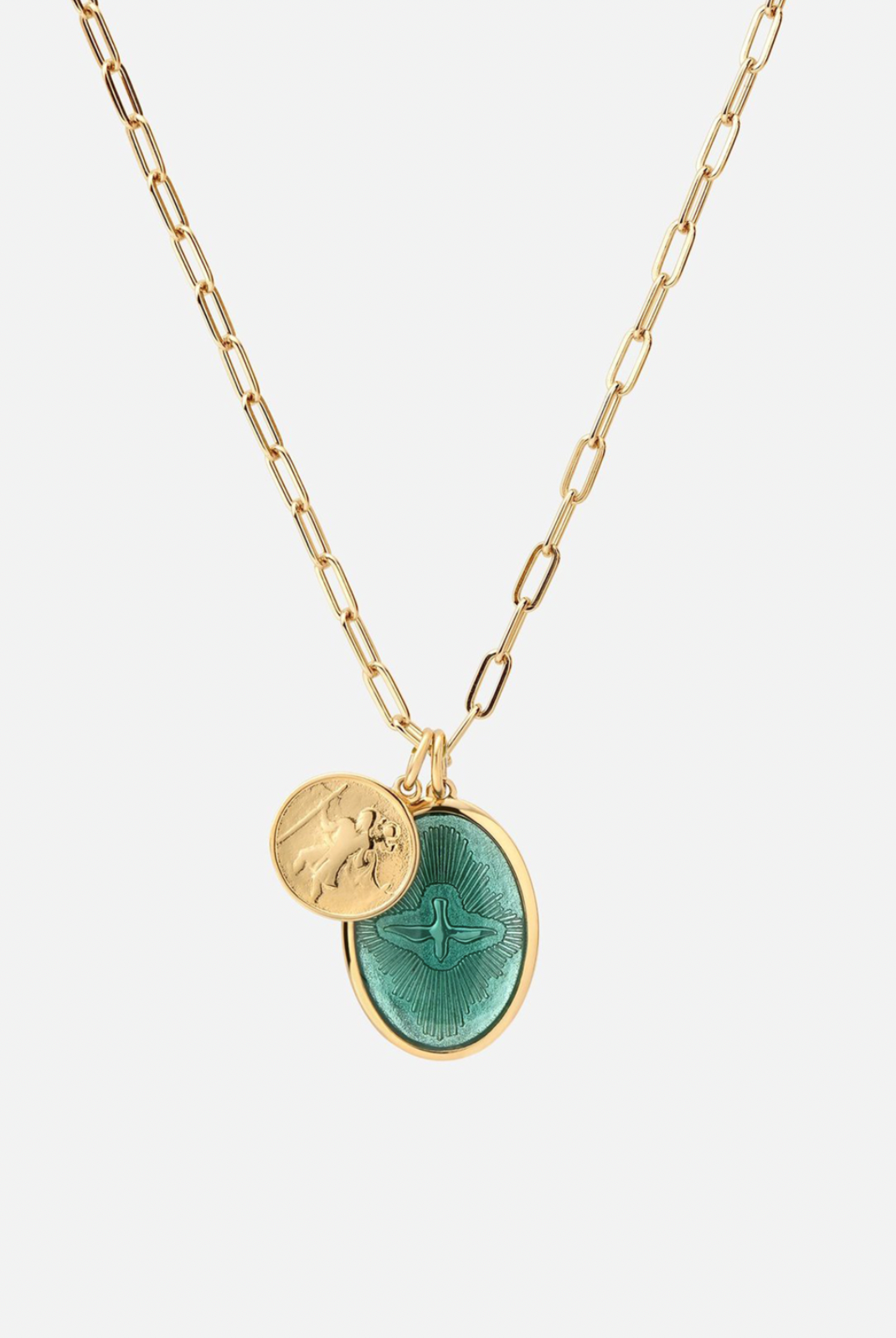 Miansai Mini Dove Cable Chain Necklace Gold Vermeil