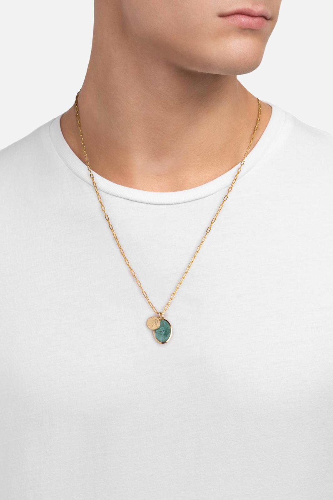 Miansai Mini Dove Cable Chain Necklace Gold Vermeil