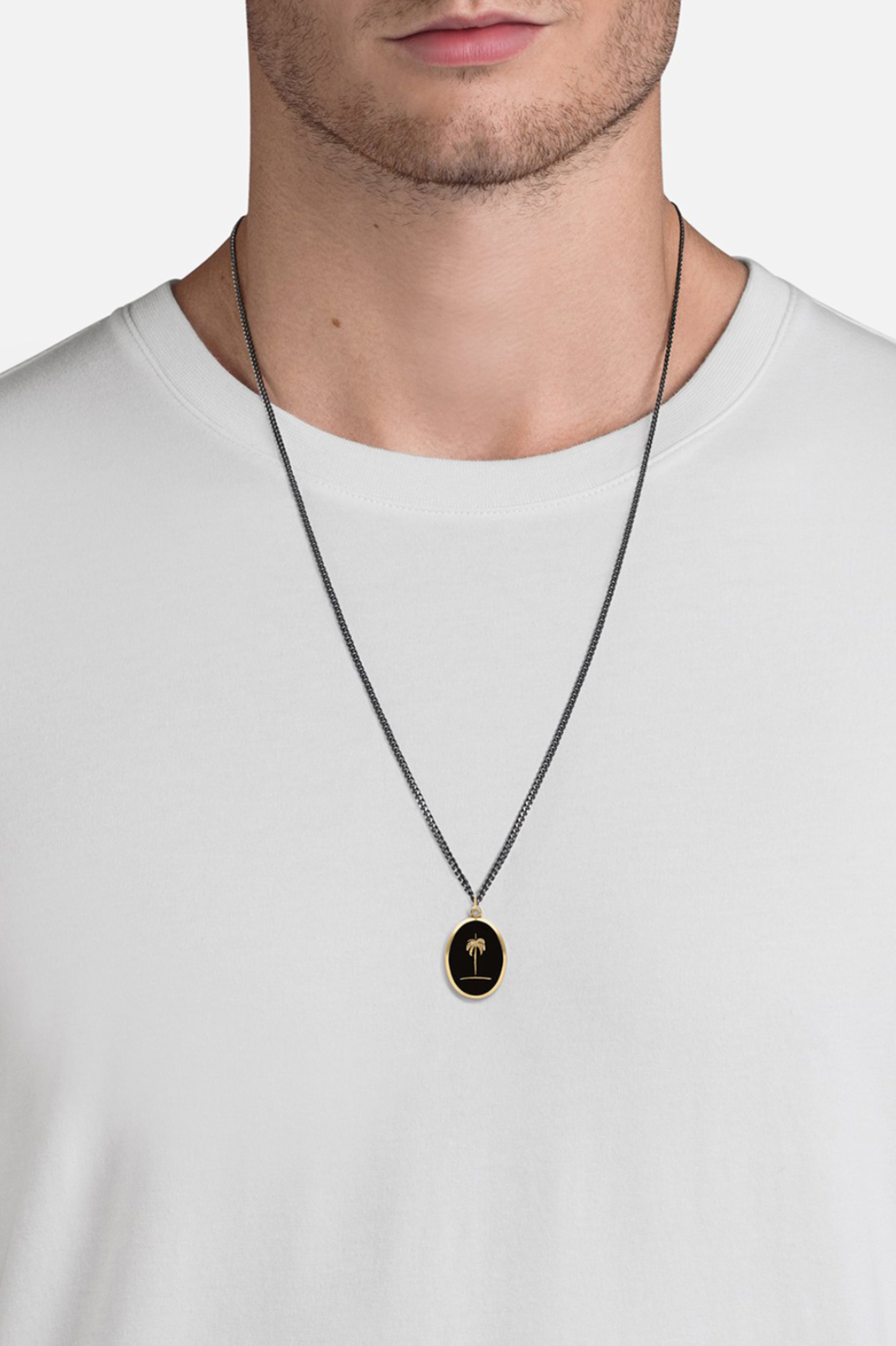 Miansai Palm Tree Necklace Gold/Black