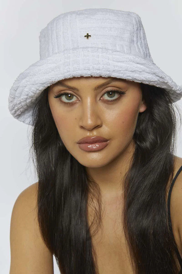 Soleil Bucket Hat White