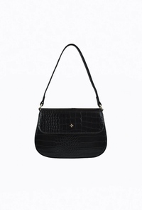 Porter Bag Black Croc/Gold