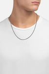 Miansai 2mm Woven Chain Necklace Sterling Silver