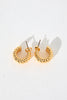 Braided Hoop Earrings Gold