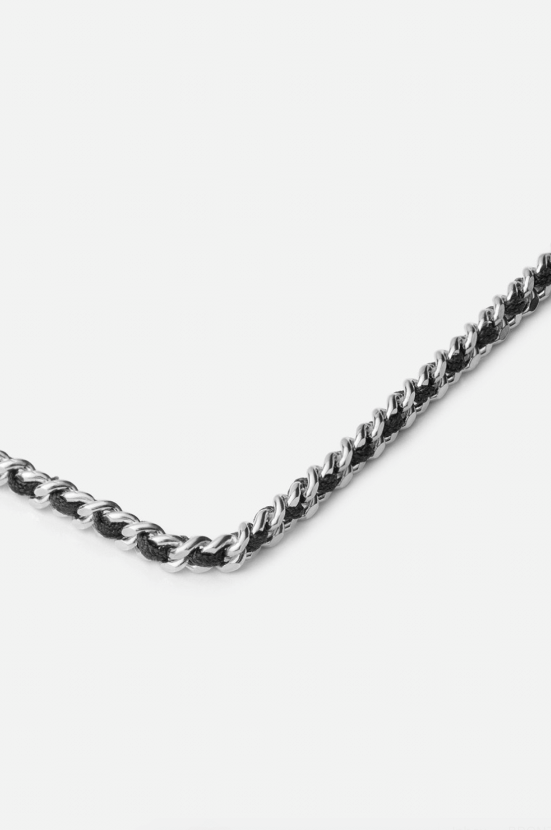Miansai Dove Woven Chain Necklace Silver