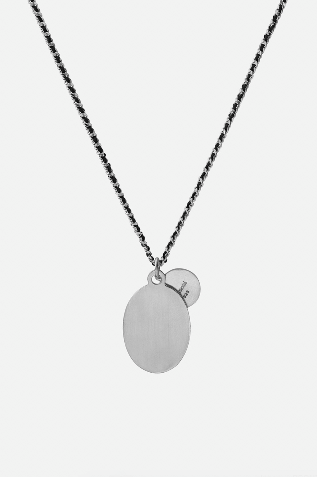 Miansai Dove Woven Chain Necklace Silver