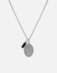Miansai Entrata Pendant Necklace Sterling Silver/Black