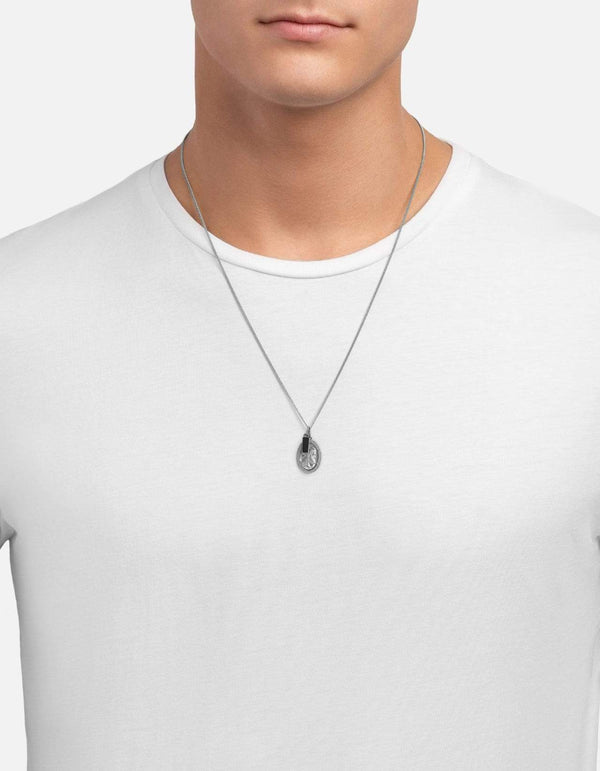 Miansai Entrata Pendant Necklace Sterling Silver/Black