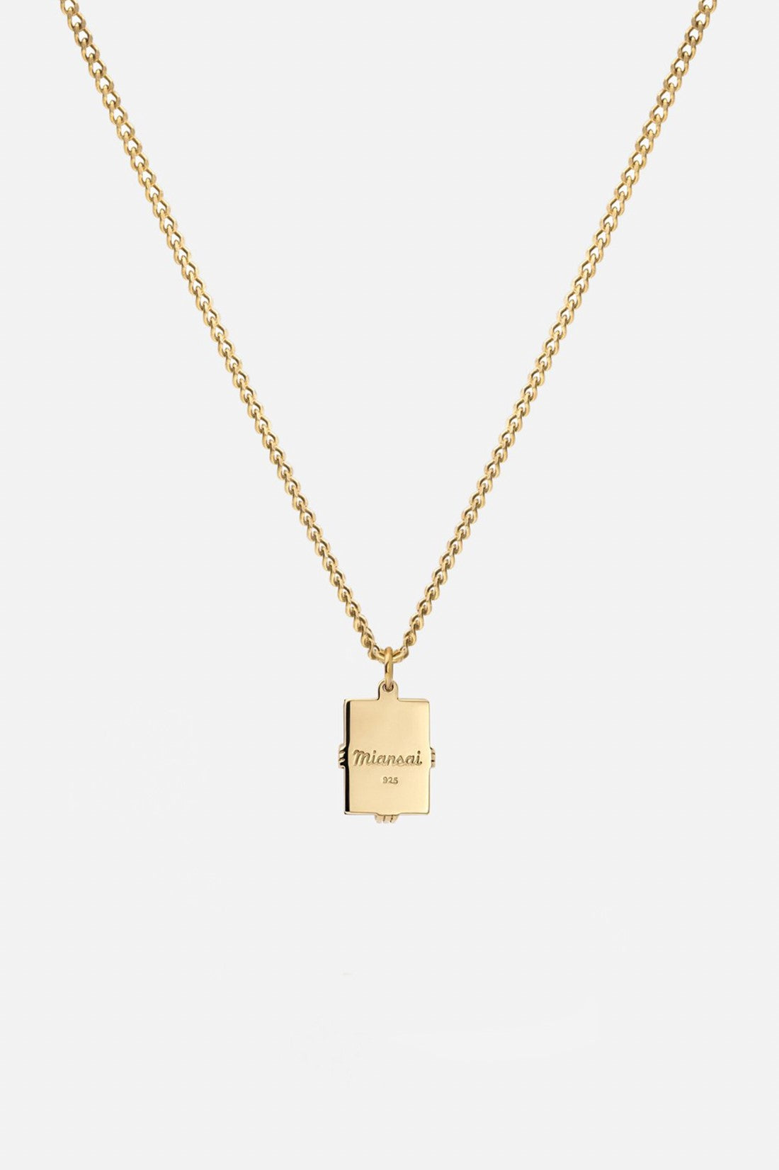 Miansai Lennox Onyx Necklace Gold Vermeil