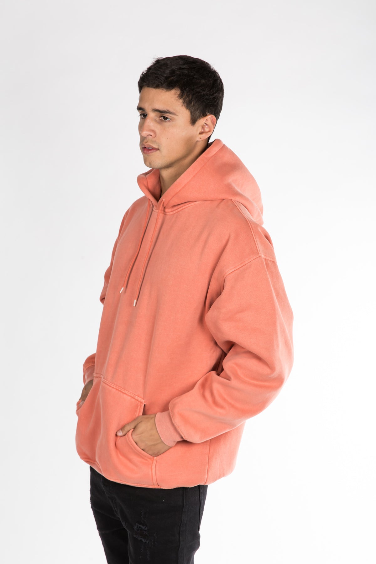 Washed Hoodie Faded Peach