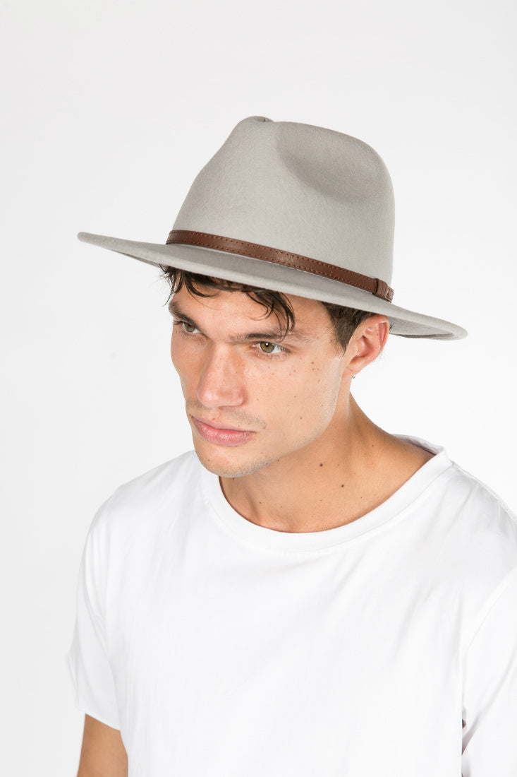NTH Brim Hat Wool Grey - SALE