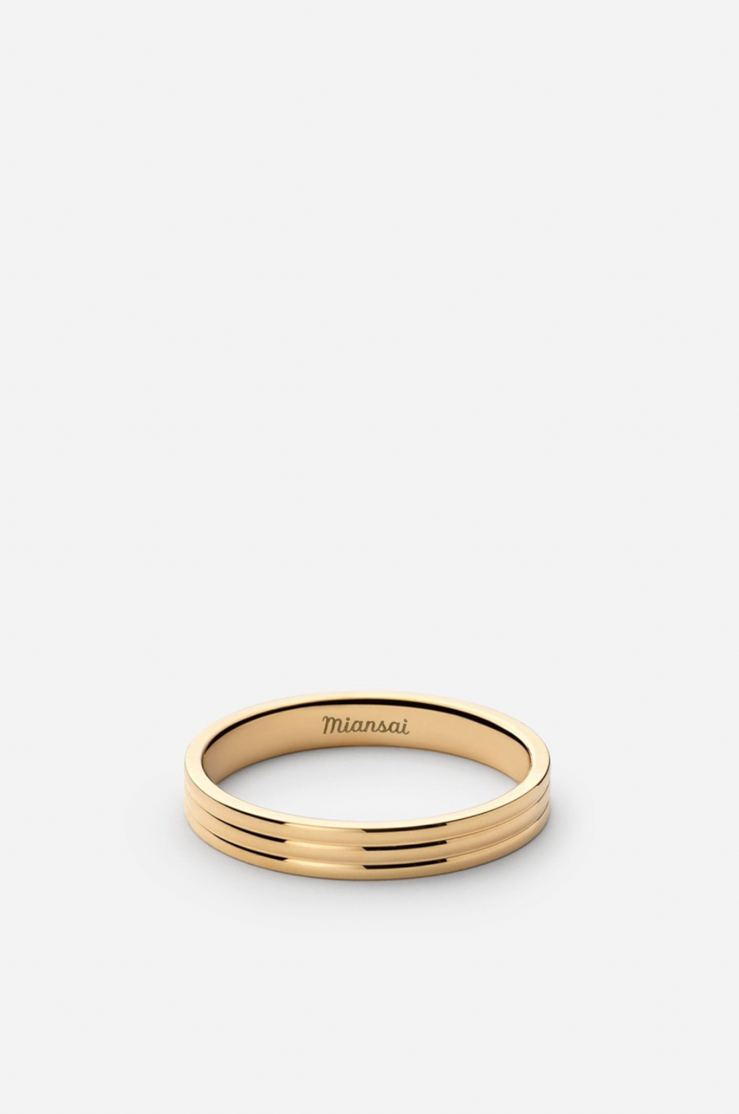 Miansai Stag Ring Gold Vermeil